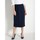 Vêtements Femme Jupes Daxon by  - Jupe en maille stature +  d'1,60m Bleu