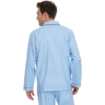Daxon by  - Pyjama en popeline Bleu