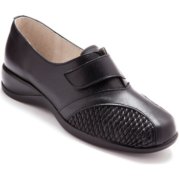 Chaussures Femme Derbies Pediconfort Derbies scratch extensibles ultra légers noir