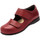 Chaussures Femme Derbies Pediconfort Derbies cuir pour pieds ultra-sensibles Rouge