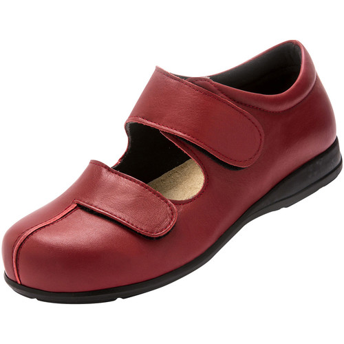 Derbies Pediconfort Derbies cuir pour pieds ultra-sensibles rouge - Chaussures Derbies Femme 135 