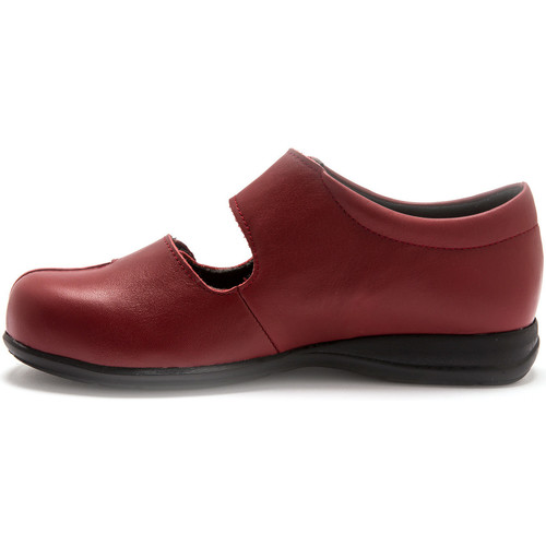 Derbies Pediconfort Derbies cuir pour pieds ultra-sensibles rouge - Chaussures Derbies Femme 135 