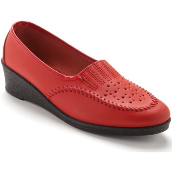 Chaussures Femme Slip ons Daxon by  - Sans-gêne ultra-souples Rouge