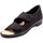 Chaussures Femme Derbies Pediconfort Sandales extra larges maille extensible Noir