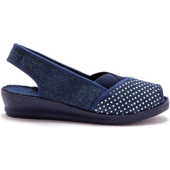 Chaussures Femme Sandales et Nu-pieds Pediconfort Sandales élastiquées imprimées pois Bleu
