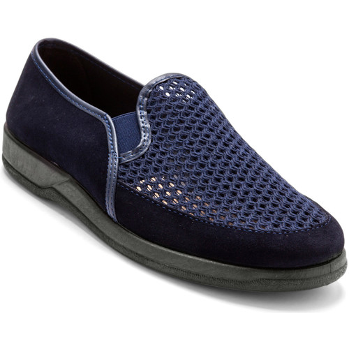 Pediconfort Sans-gêne extra larges en cuir Bleu - Chaussures Derbies Homme  69,99 €