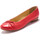 Chaussures Femme La mode responsable Ballerines classiques grande largeur Rouge