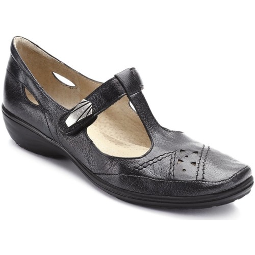Chaussures Pediconfort Salomés à patte auto-agrippante noir - Chaussures Sandale Femme 103 