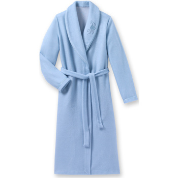 Vêtements Femme Pyjamas / Chemises de nuit Lingerelle Robe de chambre en molleton courtelle bleu