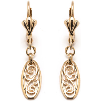 bijoux daxon  by  - boucles d'oreilles filigranées plaqué or 