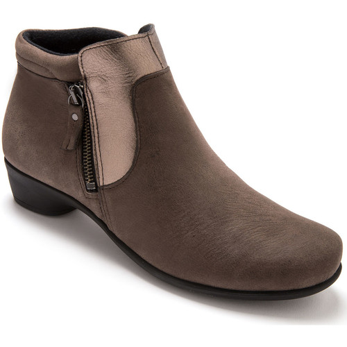 Pediconfort Boots zippées aérosemelle taupe - Chaussures Boot Femme 129,99 €