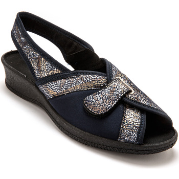 Chaussures Femme Derbies Pediconfort Sandales textile spécial hallux valgus Bleu