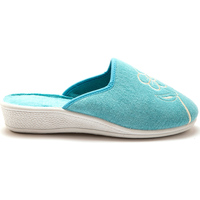 Chaussures Femme Chaussons Charmance Mules brodées turquoise