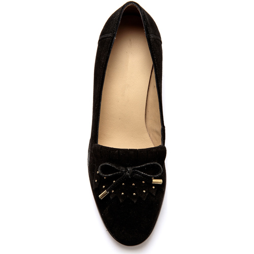Chaussures Femme Escarpins Femme | Pediconfort Trotteurs en cuir franges et clous - XX10876
