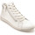 Chaussures Femme Derbies Pediconfort Baskets montantes zippées et lacées Blanc