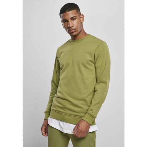 Vêtements Homme Sweats Urban Classics Sweatshirt ruffle-shoulder basic terry crew Vert