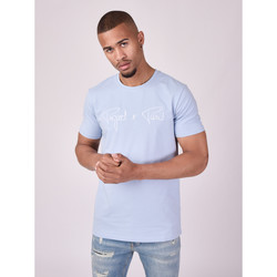 Vêtements Homme T-shirts manches courtes Project X Paris printed interlock T-shirt Bleu Ciel