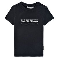 Vêtements Garçon T-shirts manches courtes Napapijri S-BOX SS Noir