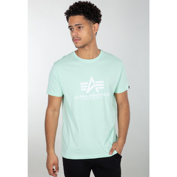Vêtements Homme T-shirts manches courtes Alpha T-shirt  Basic vert menthe