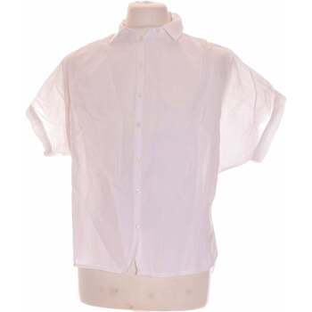 Vêtements Homme Chemises manches longues H&M Chemise Manches Courtes  36 - T1 - S Blanc