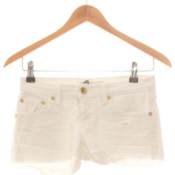 Vêtements Femme Mesh Shorts / Bermudas Zara short  34 - T0 - XS Blanc Blanc