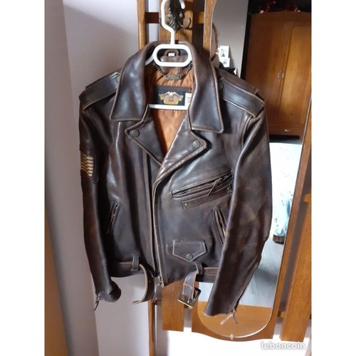 Vêtements Femme Blousons Harley Davidson Blouson cuir Marron