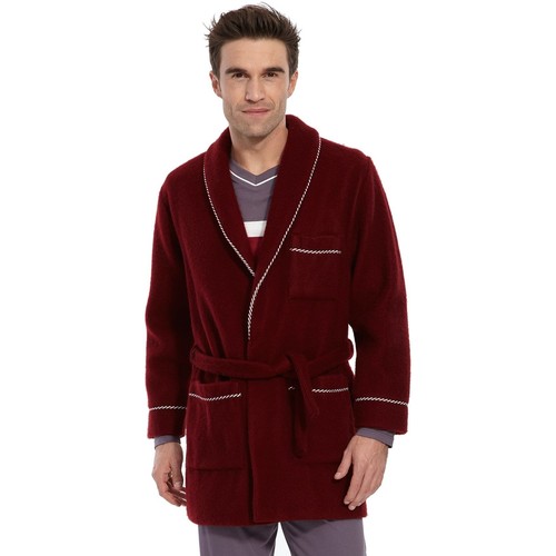 Daxon by - Veste d'intérieur maille courtelle Rouge - Vêtements Pyjamas /  Chemises de nuit Homme 49,69 €