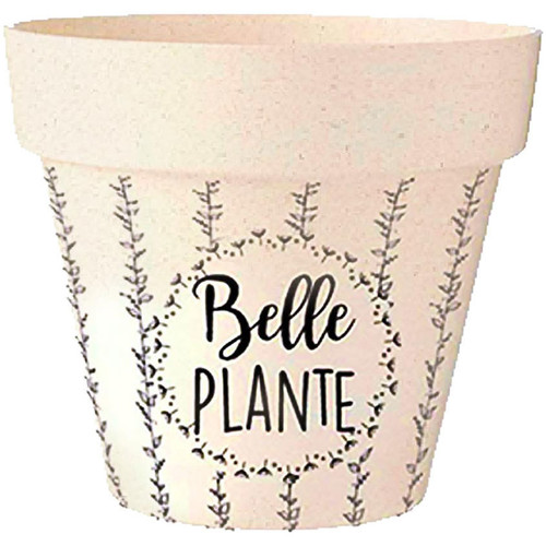 Maison & Déco Vases / caches pots d'intérieur Sud Trading Cache Pot Bambou Belle Plante 17 cm Beige