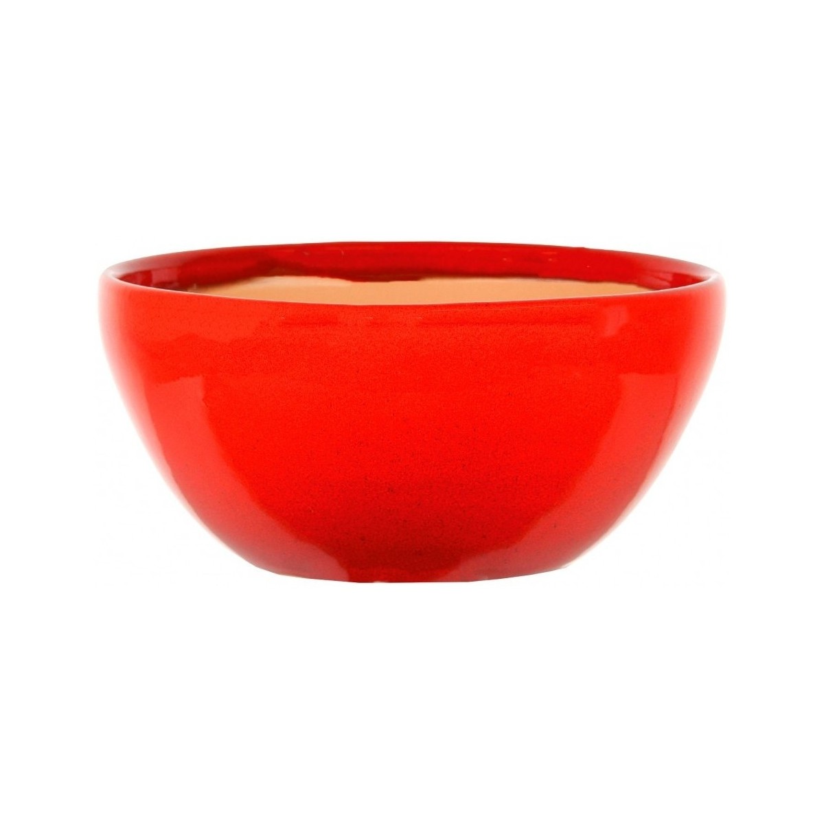 Maison & Déco Vases / caches pots d'intérieur Décolines Cache pot Beauty rouge en Terre Cuite 13 cm Rouge