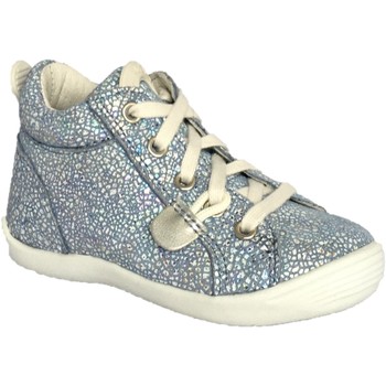 Chaussures Fille Baskets montantes Noel Mikid Bleu silver