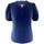 Vêtements Femme Tops / Blouses Georgedé Top Tessa à Froufrous Bleu Marine Bleu