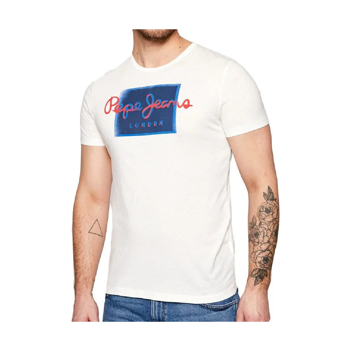 Vêtements Homme T-shirts & Polos Pepe jeans PM507745 Blanc
