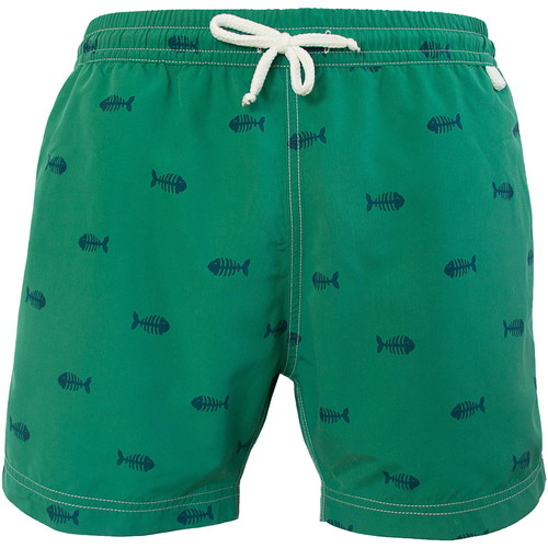 Vêtements Homme Maillots / Shorts de bain Les Loulous De La Plage Short de bain MONTAUK Marine fish Vert