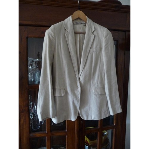 Kookaï veste en lin KOOKAI taille 38 Beige - Vêtements Vestes / Blazers  Femme 15,00 €