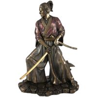 Fleur De Noël Statuettes et figurines Parastone Statue Samurai Art aspect bronze Doré