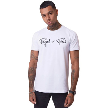 Vêtements Homme T-shirts manches courtes Project X Paris T-shirt Basic Broderie Logo Blanc