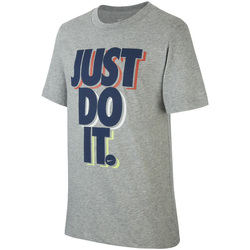 Vêtements Enfant T-shirts manches courtes Nike T-shirt Just Do It Gris
