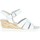 Chaussures Femme Sandales et Nu-pieds Gabor Sandales en cuir à talon recouvert Blanc
