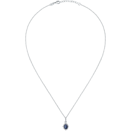 Bracelet En Acier Et Perle De Femme Colliers / Sautoirs Cleor Collier en argent 925/1000 et verre Argenté