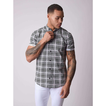 Vêtements Homme Chemises manches courtes cardigan with logo diesel pullover palmer Chemise 2110167 Noir