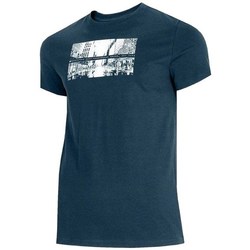 Vêtements Homme T-shirts manches courtes 4F TSM025 Bleu marine