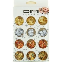Beauté Femme Accessoires ongles Dimi Accessories Dimi - Boîte de 12 pots feuilles de décoration pour ongl... Autres