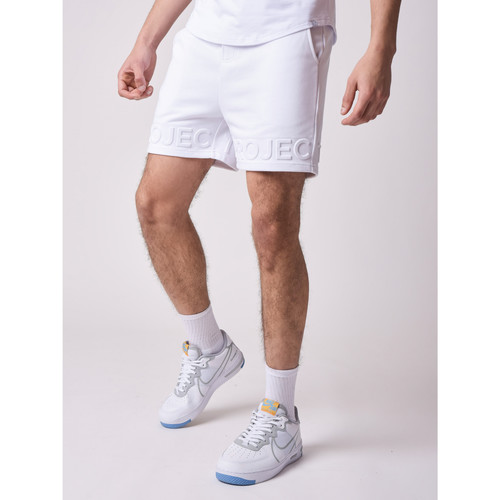 Vêtements Homme striped Shorts / Bermudas Project X Paris Short 2140170 Blanc