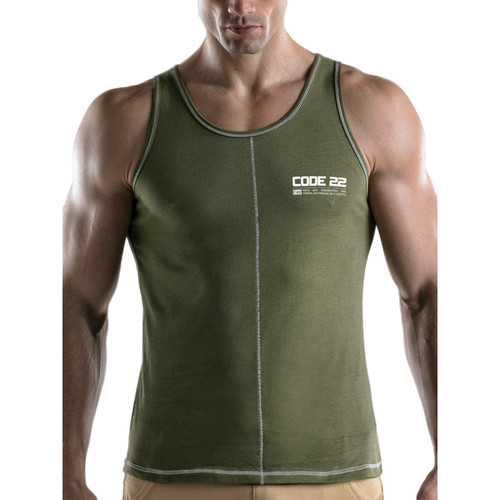 Vêtements Homme Débardeurs / T-shirts sans manche Code 22 Vestes de survêtement Vert