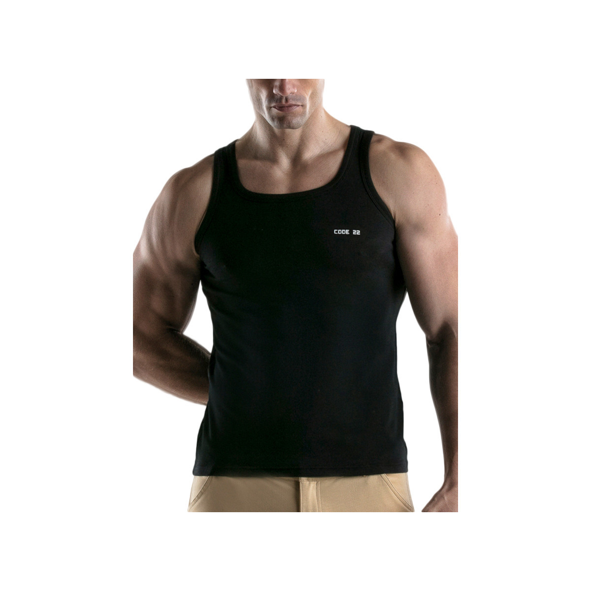 Vêtements Homme Classic collared shirt cut in a cotton-linen blend fabrication Débardeur Basic Ditsy22 Noir