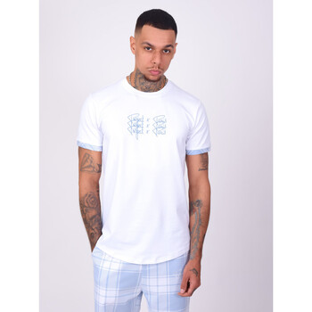 Vêtements Homme T-shirts & Polos DSQUARED2 logo-tape V-neck T-shirt Tee Shirt 2110172 Bleu