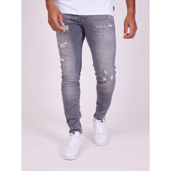 Vêtements Homme long-sleeved Jeans skinny Project X Paris long-sleeved Jean TP21007 Gris
