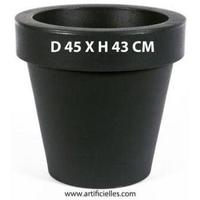 Maison & Déco Plantes artificielles Artificielles Bac CHLOE Noir D 45 X H 43 CM intérieur / extérieu 