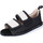 Chaussures Femme Tige : Cuir/textile Moma BH313 Noir