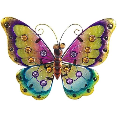 Maison & Déco Tableaux / toiles Signes Grimalt Papillon de décoration murale 21 x 24 cm - modèle multicolore Multicolore